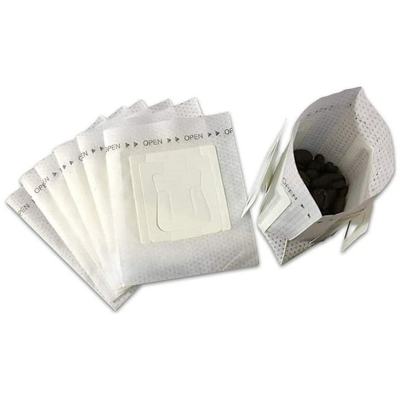 yeacher Portable Hanging Ear Coffee Filter Bags, Disposable Drip Coffee Filters for Hand Brewing, 7.4x9cm, 50PCS, Food-Grade Non-Woven Material, White, Suitable for Home, Office, and Outdoor Use.