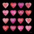 thumbnail image 3 of Jacobs, Cindy 12x12 Black Modern Framed Museum Art Print Titled - Be Mine Hearts II, 3 of 5