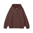 thumbnail image 1 of pstuiky hombres de manga larga, Blusa informal con capucha y manga larga para hombre, color liso, con bolsillo camisetas de hombre xl, 1 of 2