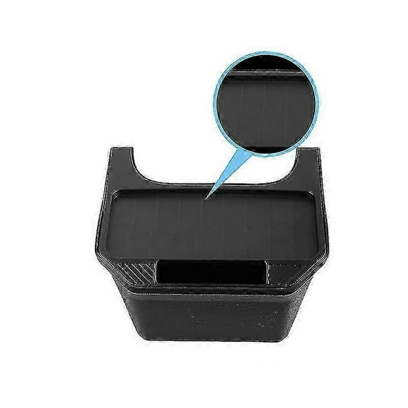 With Cover Trash Can Under Seat Car Accessories For Tesla Model Y Rear Center Console Storage Box Tpe Organizer Box