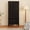Black, variant on CBJCBJ 70"Mid-Century Wood Armoires Wardrobe Closet, Bedroom Clothing Storage Cabinet with Hanging Rail, Black