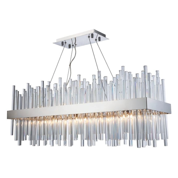 Elegant Lighting Dallas 20 Light Royal Cut Crystal Chandelier in Chrome