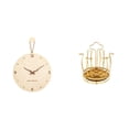 thumbnail image 1 of Reloj de pared,Reloj de pared decorativo para sala de estar,silencioso,Reloj de pared de madera con decoración moderna,Porta tazas,Portavasos de café para encimera Organizador de tazas, 1 of 8