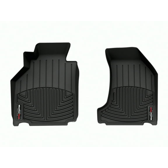 WeatherTech Custom Fit FloorLiners compatible with 4415081 - 1st Row (Driver & Passenger) Black