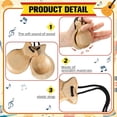 thumbnail image 3 of 1 Par de CastañUelas EspañOlas CastañUelas Flamencas con Cuerda CastañUelas de PercusióN Manual de Madera Tradicional (Color Madera), 3 of 5