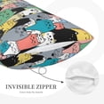 thumbnail image 3 of Lsque Different Cats Pattern Pillow Case – Soft & Cozy Throw Pillow Cover, Hypoallergenic Cushion Case for Sleeping Women with Envelope Closure-16"x24", 3 of 6