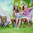 thumbnail image 6 of WOBOGO Illustration Of A Dove Of Peace with White Lily Camping Chair Convenient Four Corner Backrest Folding Stool Can Hold Up to 220lbs, 6 of 8