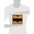 thumbnail image 3 of Lipper International 1804 Organizador de escritorio y suministros de oficina de madera de bambú de 4 niveles 7 5/8" x 5 1/8" x 8 1/4"", 3 of 3
