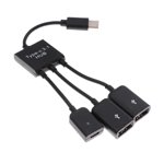 USB 3 to Two OTG USB Hub Charging Port Adapter