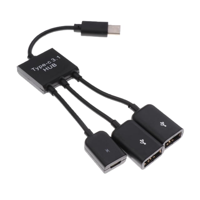Câble Micro USB 2USB2.0 OTG Mâle à Femelle pour Tablette Téléphone Intelligent