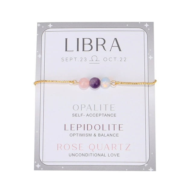 12 pulseras del zodiaco para las mujeres hombres pulseras de piedra natural de piedras preciosas del zodiaco cristales de cuentas pulseras regalos