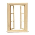 thumbnail image 1 of 1/12 Modelo de ventana de doble ventana de ventana de casa de muñecas, accesorios de muebles de casa de muñecas para la decoración de la, 1 of 9