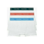 Calvin Klein Men NB4002 White Cotton Classic Fit 3-Pack Trunk Size Medium UM36 (Large)
