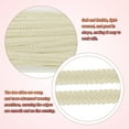 thumbnail image 4 of 2pcs Gimp Braid Trim, 13 Yards x 1/2"(12mm) Curtain Upholstery Trim for DIY Craft, Beige, 4 of 6
