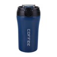 thumbnail image 1 of 2 In 1 Vacuum Insulated Hydra Coffee Mug - 400ml, Blue | Stainless Steel Travel Mug With 2 Drink Way - Hot & Cold With Lid & Reusable Straw, Spill Proof, 1 of 5