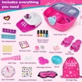 thumbnail image 3 of Kit de spa para pies y uñas Golray para niños de 5 a 12 años con bolsa de almacenamiento, 3 of 7