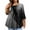 Dark Gray, variant on Plus Size Clothing for Women Summer 3/4 Sleeve Oversize Tee Tops Casual Crew Neck Tee Floral Printed Loose Fit Shirt