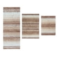 thumbnail image 2 of Home Weavers Gradation Rug Collection 100% Cotton Non-Slip Bathroom Rug Set Machine Washable Bathroom Rug-17"x24", Bath Rug- 21"x34", Runner- 21"x54", Beige Color 3 Piece Bath Carpet set, 2 of 7