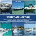 thumbnail image 5 of Dreizack Boat Fenders 4 Pack 6.5"×23" Boat Fenders for Docking with 4 Ropes, Inflatable Ribbed Marine Pontoon Boat Fender Bumper for Docks with 1 Storage Bag, 1 Air Pump and 4 Needles, Black, 5 of 8
