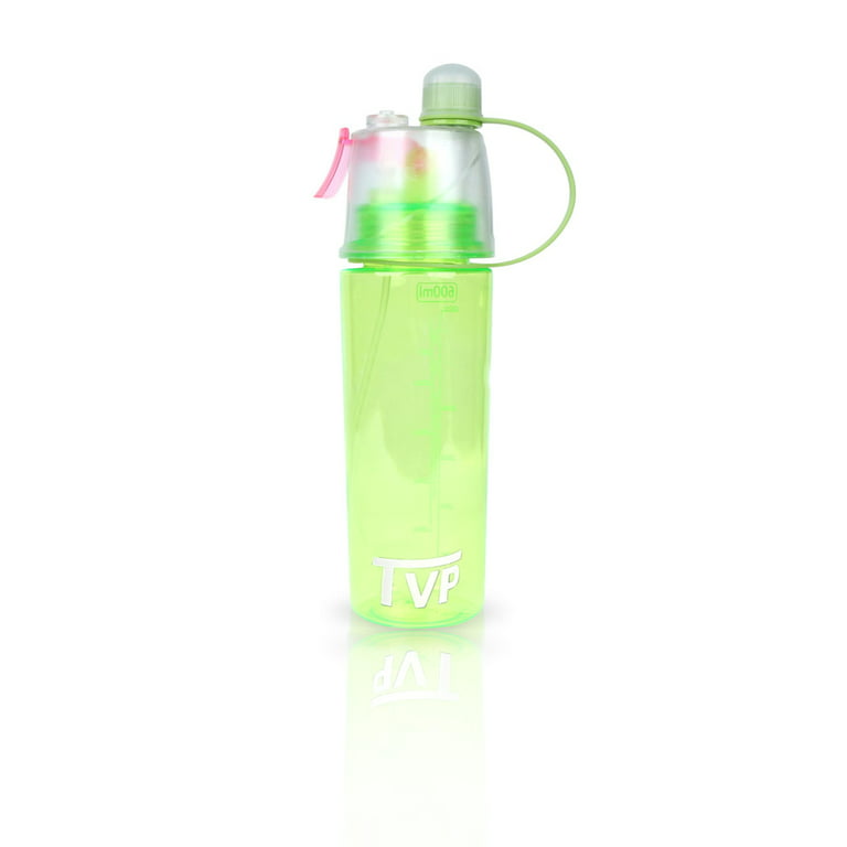 Mist N Sip 2 in 1water Bottle with Mist Spray, Leakproof & Carry Handle for School Girls / boys,20oz (Pink)