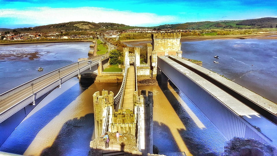 Conway Castle Uk Destinations Conway Sea Wales 20 Inch By 30 Inch