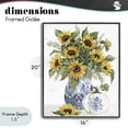 thumbnail image 4 of Stupell Industries Farmhouse Imperial Autumn Sunflowers Black Framed Giclee Art, 16 x 20, by Cindy Jacobs, 4 of 8