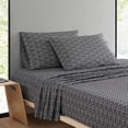 thumbnail image 3 of MARIMEKKO - Full Sheets, Cotton Percale Bedding Set, Crisp & Cool Home Decor (Pikkuinen Unikko Black, Full), 3 of 10