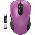 thumbnail image 1 of WisFox 2.4G Wireless  for Laptop, Ergonomic Computer  with USB Receiver and 3 Adjustable Levels, 6 Button Wireless Mice for Windows  PC Notebook (Grey), 1 of 8
