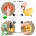 thumbnail image 4 of Gustave 3 Packs Silicone Toothbrush Holders Shower Hooks Wall Mounted Adhesive Razor Holder Utility Hanger Hooks for Hanging Towel Key for Home Bathroom Kitchen, 4 of 8