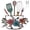 Colorful, variant on 11*10.6in Metal Kitchen Sign Modern Black Cookware Design Line Art Wall Decor for Kitchen Dining Room Living Room Includes Mounting Screws