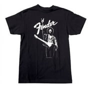 FenderÂ® Jimi HendrixÂ® Collection Peace T-Shirt, Black and White, LARGE
