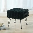thumbnail image 7 of Home Soft Things Bubble Textured Stool Ottoman - Black - 17'' x 17'' x 17'', 7 of 7