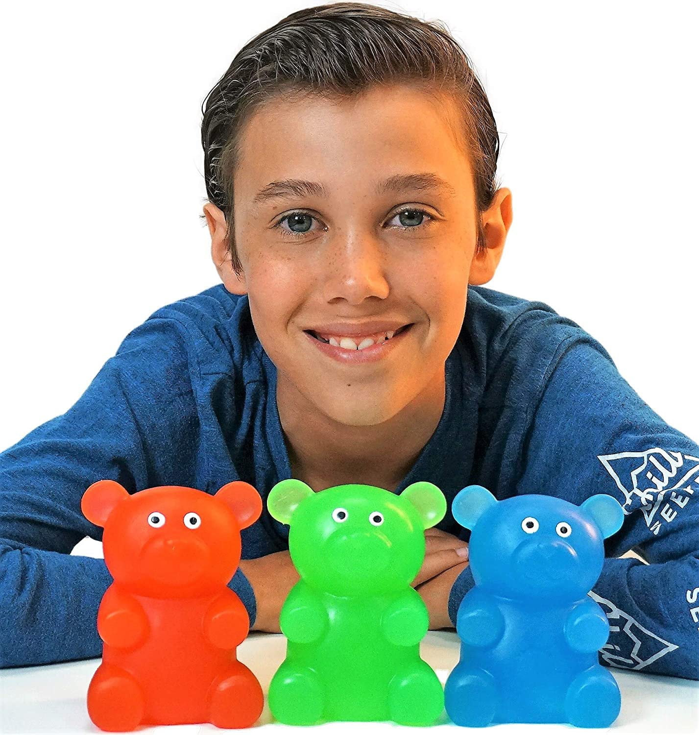 ToyPlaya (6X Pcs Squeeze Gummy Bear; Novelty Toys, Favors and Games