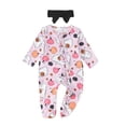 thumbnail image 3 of sususu Baby Girl Boy Footie Romper One Piece Jumpsuit Sleeper Clothes (Purple,0-3 Months), 3 of 5