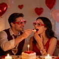 thumbnail image 3 of Dserhfy 6 Pcs Cute Valentine's Day Glasses Red Pink Love Heart Paper Glasses Dress Up Photo Booth Props for Birthday Valentine's Day Party Supplies, 3 of 8