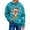 Sky Blue, variant on Unisex Ugly Christmas Sweater for Men Women Xmas Holiday Party Funny Print Knit Pullover,Dark Green,M