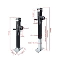 thumbnail image 4 of Travel 15Inch Side Swivel Weld-on Square Tube Trailer Jack Stands Support Legs Corner Steady Camper RV Parts Caravan Accessories ,RV Tool, 4 of 6
