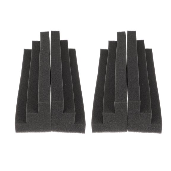 LOLIPPYY 4-Pack Black Acoustic Foam Panels for Soundproofing, Studio Recording, Home Theater, Noise Reduction and Echo Control