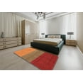 thumbnail image 5 of Ahgly Company Machine Washable Indoor Square Contemporary Neon Red Area Rugs, 8' Square, 5 of 7