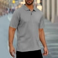thumbnail image 2 of Yiliang 2025 Summer Mens Classic ColorBlocking Polo Shirt Beefy Muscle Short Sleeve Turndown Neck Garment Flexiable and Cozy Athletic Wear, 2 of 7