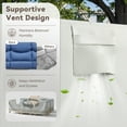 thumbnail image 2 of Unnifurnzi Patio Furniture Covers-Outdoor Furniture Covers Waterproof for 6 Pieces Patio Set 600D Heavy Duty Outdoor Sectional Cover for Furniture Couch Sofa Chair 126" L × 63" W × 28" H-Beige, 2 of 7