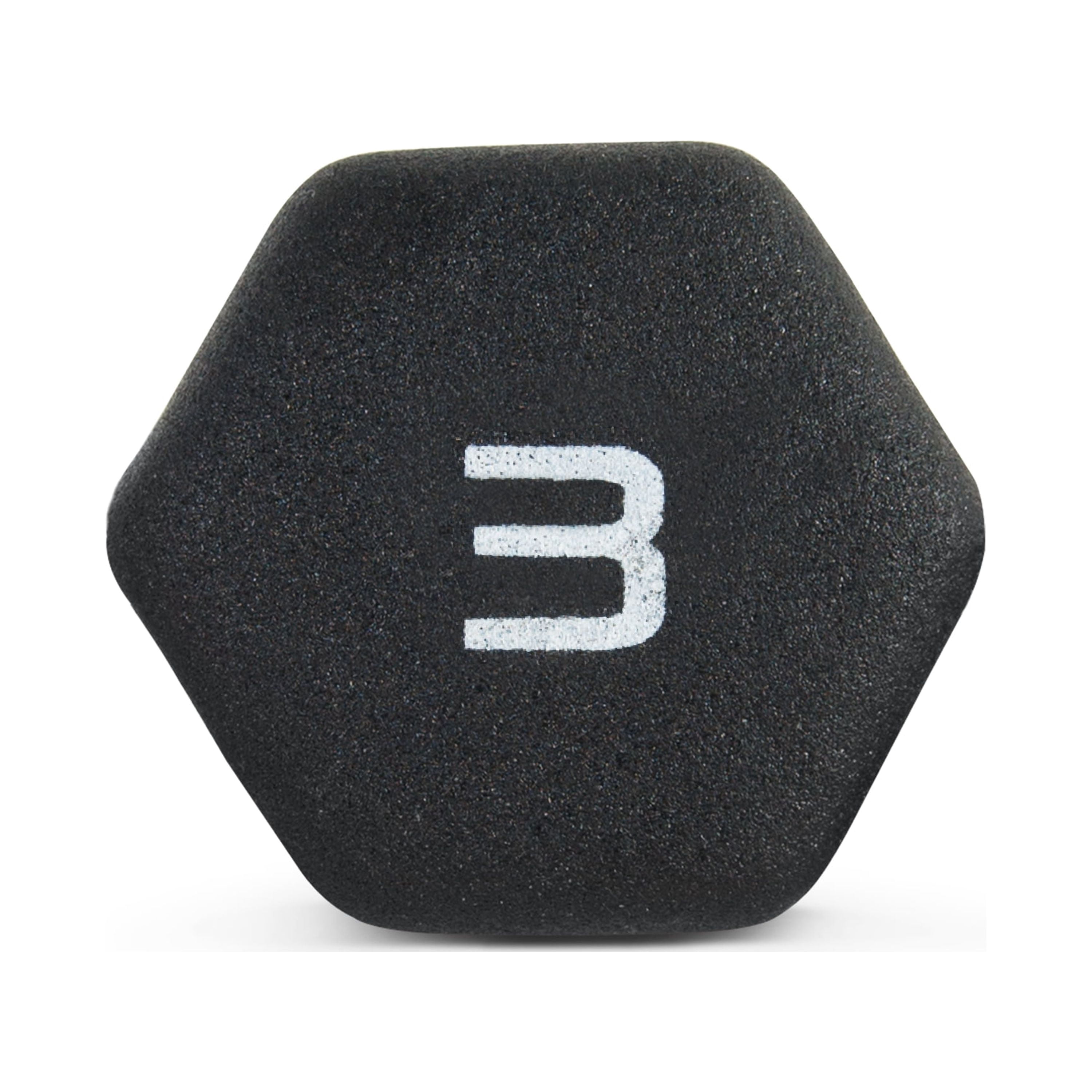 CAP Barbell, 3lb Black Neoprene Dumbbell, Single