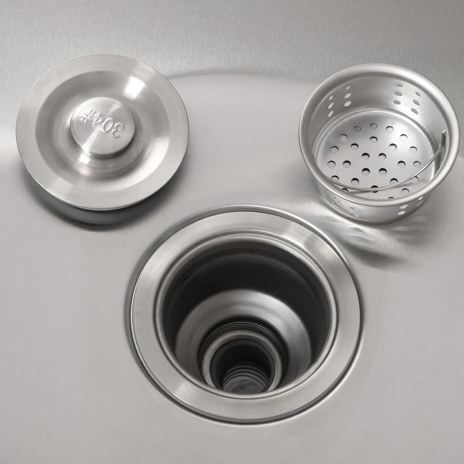 Utility Sink Free Standing Kitchen Sink w/Cold & Hot Faucet, 304-Stainless Steel Single Bowl Sink Laundry Outdoor Sink for Restaurant, Laundry Room, Bathroom Farmhouse (Black)
