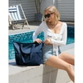 thumbnail image 2 of Bolsa de Playa HOMESPON Impermeable, Resistente a la Arena, Plegable, Azul Marino, 2 of 7