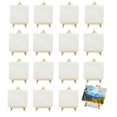 thumbnail image 1 of 16Pcs 4 x 4Inch Mini Canvases with Easel Canvases Painting, 1 of 7