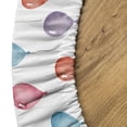 thumbnail image 5 of Ambesonne Cartoon Fitted Round Tablecloth, Colorful Festive Balloons, 45"- 56" Diameter, Multicolor, 5 of 5