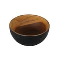 thumbnail image 4 of Rico & Plato Chico Teak Bowl with Black Exterior | 5 1/2" L x 5 1/2" W x 2 3/4" H, 4 of 6