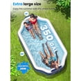 thumbnail image 2 of Inflatable Pool for & Adults | Thickened Large Swimming Pool with Seats and Backrests Family Summer Blow Up Water Pools - Backyard Water Park, Garden Tub 120 inch, 2 of 6