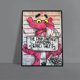 thumbnail image 1 of Disney Cartoon Character Graffiti Poster Mural Decoration Anime Figure Canvas Painting Tigger Mickey Mouse Donald Duck Wall Art30X45cm Unframed Gao Jinjia LED, 1 of 2