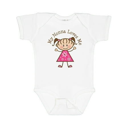 

Inktastic My Nonna Loves Me Gift Baby Girl Bodysuit